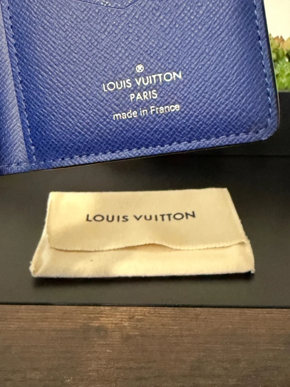 Louis Vuitton Blue Taigarama Monogram Pocket Organizer